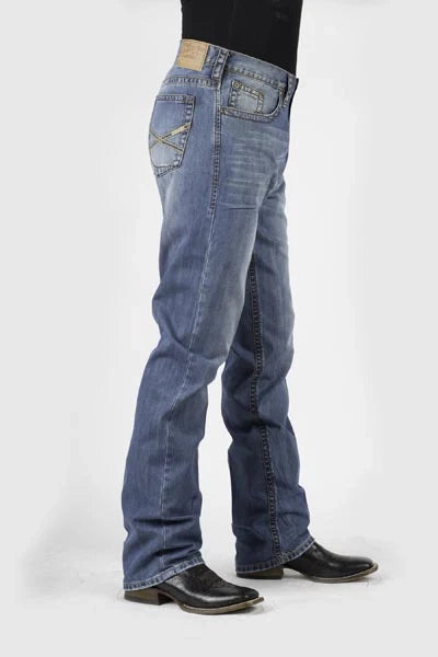 light wash blue cotton jeans