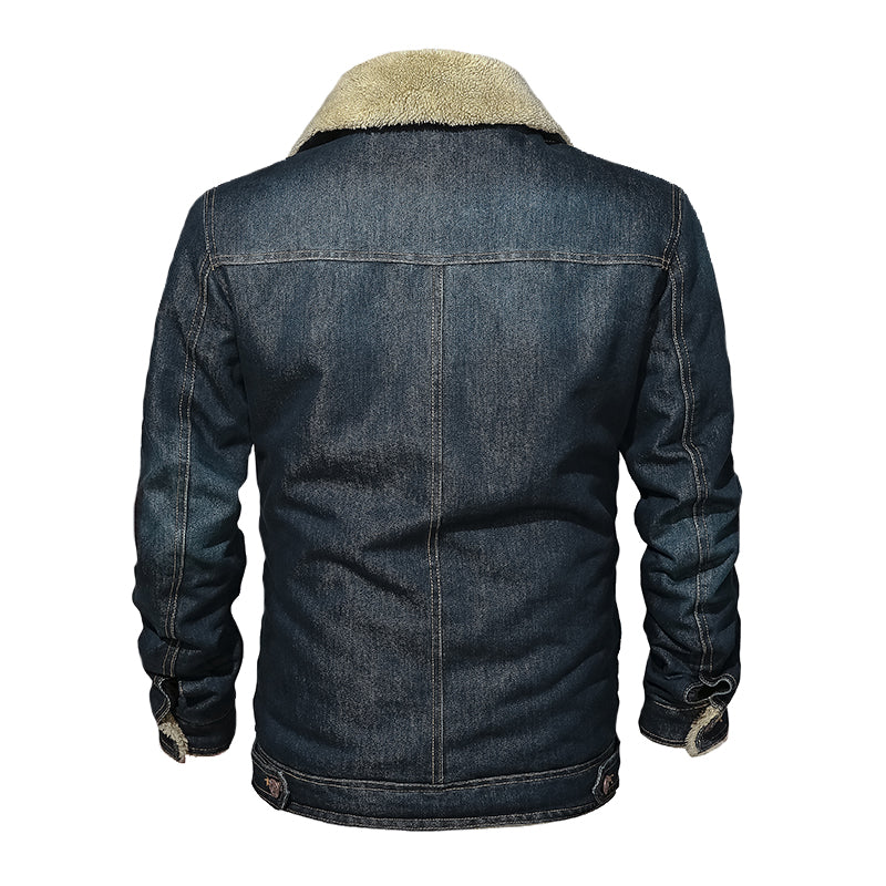 navy cotton Denim Jacket