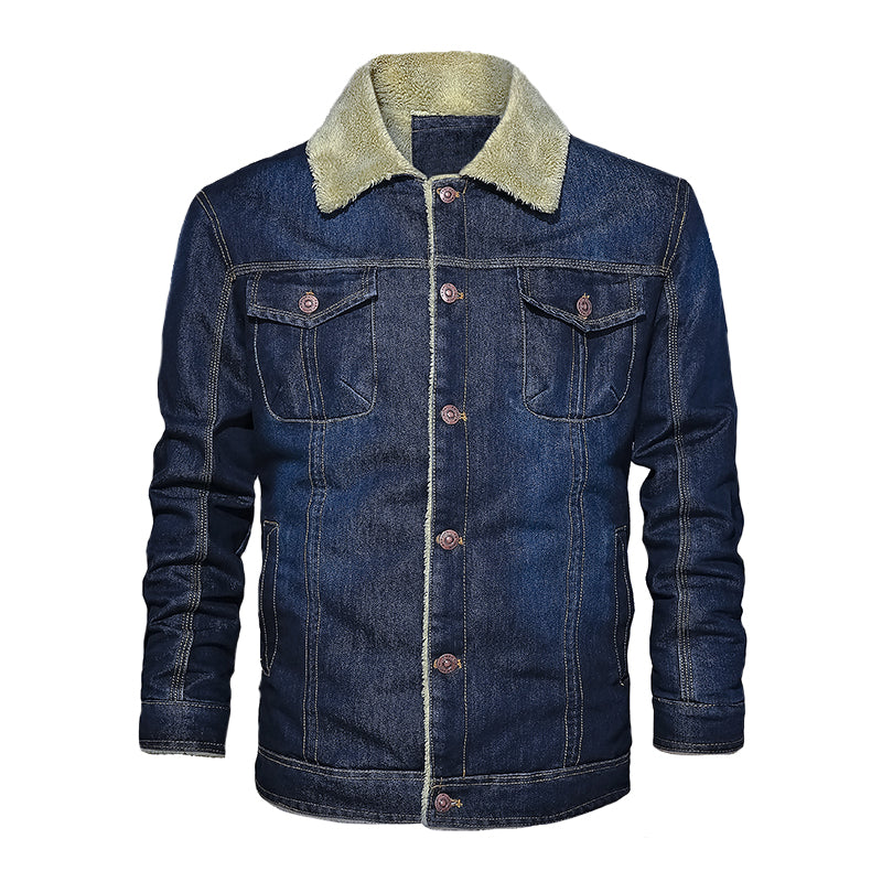 navy cotton Denim Jacket