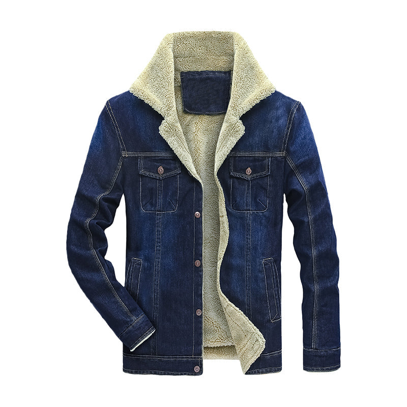navy cotton Denim Jacket