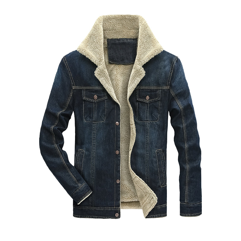 navy cotton Denim Jacket