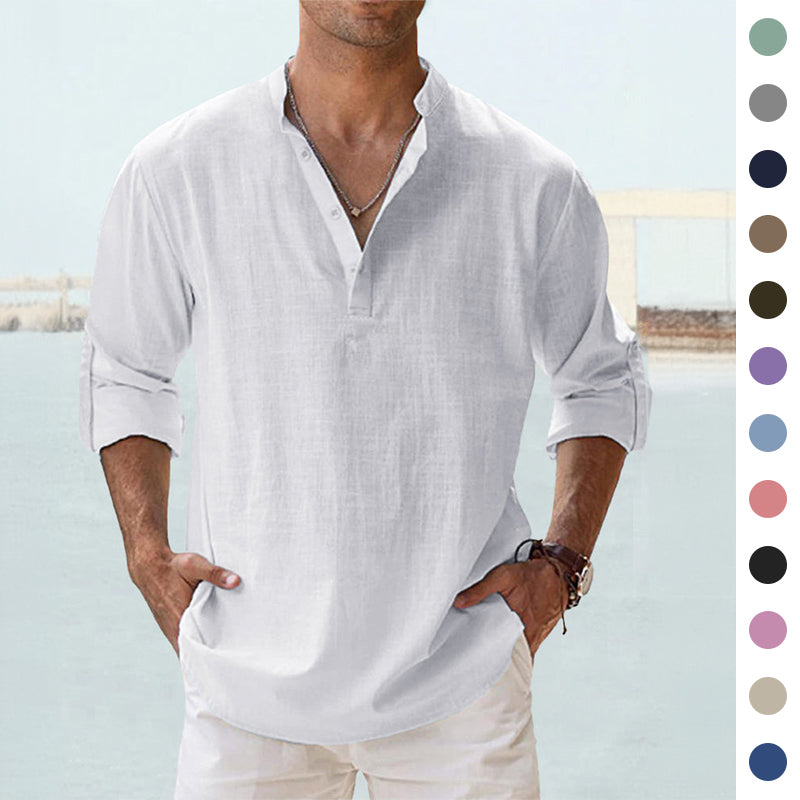 Long Sleeve cotton button up (multi varied)